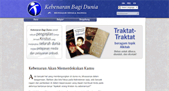 Desktop Screenshot of kebenaranbagidunia.org
