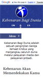 Mobile Screenshot of kebenaranbagidunia.org