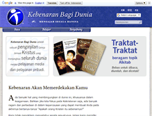 Tablet Screenshot of kebenaranbagidunia.org